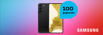 100 clients ont remporté le Samsung Galaxy S22 via Enjoy!