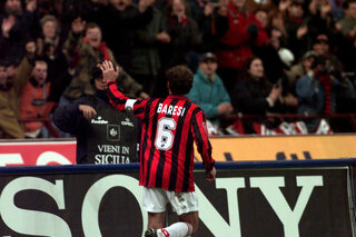 De gebroeders Baresi, aanvoerders van rivaliserende clubs AC Milan en Inter