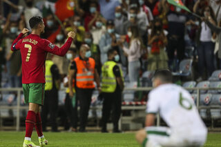 Cristiano Ronaldo affronte l'Irlande avec le Portugal.