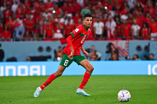 Azzedine Ounahi bij de nationale ploeg van Marokko op het WK in Qatar