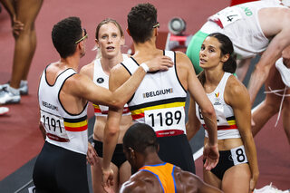 België grijpt naast een podiumplaats op de 4x400 meter gemengde landenteams
