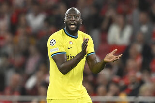 Romelu Lukaku buteur à Benfica