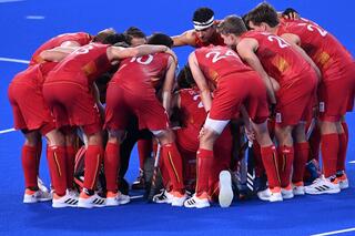 The Red Lions, Belgiums hockey team, at the Olympic Games in Tokyo