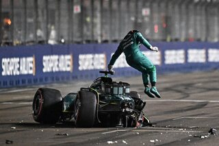 F1 - GP van Singapore - Lance Stroll start niet na crash in kwalificaties