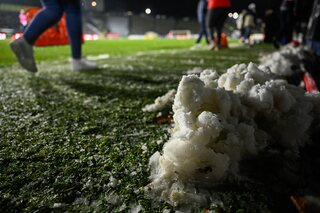 Challenger Pro League - Wedstrijd tussen Dender en Francs Borains uitgesteld wegens hevige sneeuwval