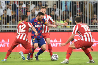 Lionel Messi versus Atlético Madrid