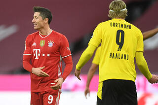 Robert Lewandowski Eerling Haaland Bayern Munich Borussia Dortmund