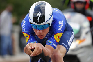Team Deceuninck rider Belgium's Remco Evenepoel competes in the first stage of the Giro d'Italia 2021 cycling race, a 8.6 km individual time trial on May 8, 2021 in Turin. Luca Bettini / AFP