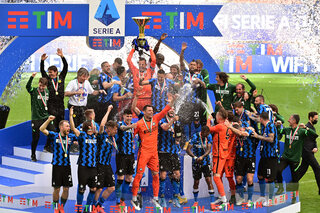 Inter Milan Serie A champion Lukaku