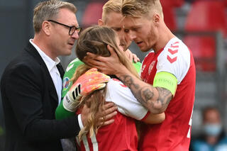 Le capitaine du Danemark Simon Kjaer s'est comporté comme un vrai leader durant cet Euro