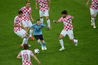 Andres Iniesta était inarrêtable contre la Croatie en 2012.