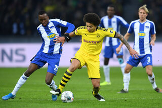 Dodi Lukebakio Hertha Berlin face à Axel Witsel Borussia Dortmund Bundesliga