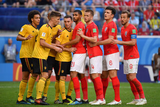 Belgique et Angleterre lors de la coupe du monde 2018