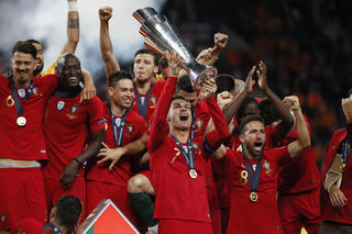 Cristiano Ronaldo en Portugal wonnen de vorige editie van de Nations League