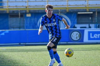 Milan, Italy. 11th, February 2021. Tibo Persyn (2) of Inter U-19 seen during the Campionato Primavera 1 match between Inter and Roma at the Suning Youth Development Centre, Milan.