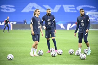 Benzema Griezmann Mbappé France Euro 2020