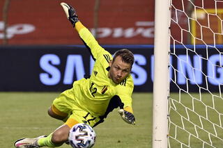 Simon Mignolet, le gardien n°2 des Diables Rouges, n'a jamais joué dans un grand tournoi