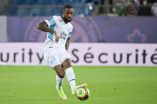 Gerson of Marseille during the Ligue 1 football match between Montpellier and Marseille at Stade de la Mosson on August 8, 2021 in Montpellier, France. (Photo by Alexandre Dimou/Icon Sport)