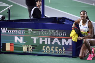 Nafissatou Thiam, nouvelle recordwoman du pentathlon en salle