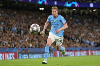 Kevin De Bruyne en Ligue des champions avec Manchester City