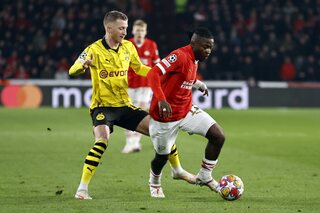 Johan Bakayoko et le PSV en Ligue des champions contre Dortmund