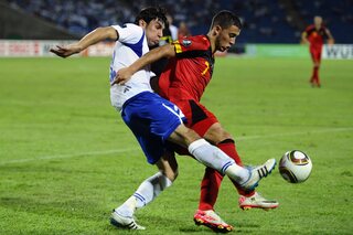 Azerbaidjan Belgique en 2011 avec Eden Hazard