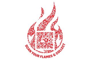Red Flames QR code