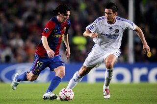 One day, one goal: listig lobje Lampard hult Camp Nou in stilte