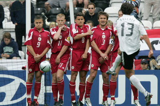 Historische prestatie van Letland bezorgde Duitsland in 2004 het schaamrood op de wangen