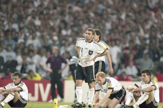 Legendarische wedstrijden: Duitsland versloeg Engeland op Wembley in 1996 door een misser van Gareth Southgate