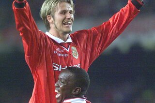 One day, one goal: David Beckham scoort zijn eerste goal voor Manchester United