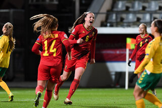 Tine De Caigny entre dans l'histoire avec ses 5 buts contre la Lituanie