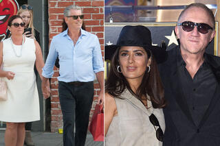 Pierce Brosnan en Keely Shaye Sm en Salma Hayek en Francois-Henri Pinault