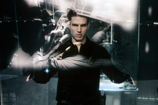Tom Cruise gebruikt een aanraakscherm in Minority Report
