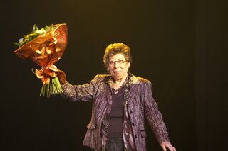 Annie Geeraerts op het podium