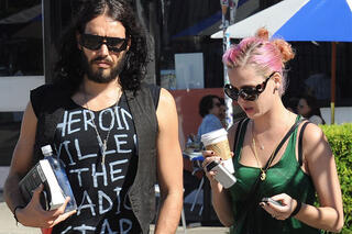 Katy Perry en Russell Brand