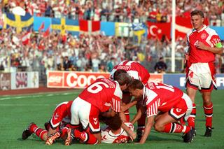 Denemarken viert de overwinning in de Europese Kampioenschappen van 1992