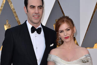 Isla Fisher en Sacha Baron Cohen