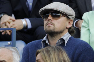 Leonardo DiCaprio à l'US Open pour y suivre le tennis