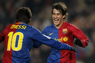 Bojan Krkic speelde samen met Lionel Messi bij Barcelona