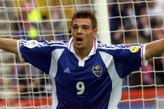 De Joegoslavische aanvaller Savo Miloševic.