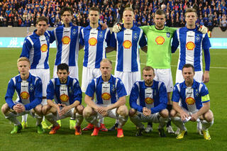 Les footballeurs islandais du Stjarnan FC partent en vrille pour célébrer leur but