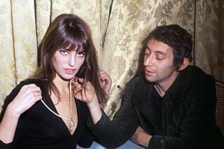 Jane Birkin et Serge Gainsbourg, couple iconique des années 70.