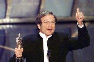 Robin Williams livre un discours inspirants après avoir remporté un Oscar.