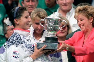 Monica Seles à Roland Garros