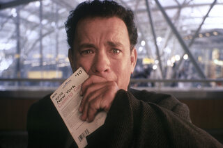 Tom Hanks incarnant un de ses rôles mémorables, Viktor Navorski.