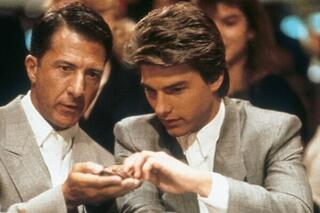 Dustin Hoffman en Tom Cruise in 'Rain Man'