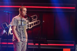 Loïc Nottet lors de la saison 3 de "The Voice Belgique"