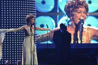 Whitney Houston, une voix forte qui peut concurrencer Amy Winehouse.