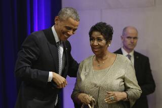 Obama et Aretha Franklin